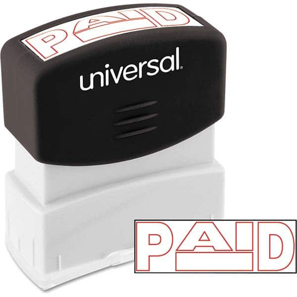 UNIVERSAL - Pre-inked Stock Stamps Type: Message Message: PAID - Exact Industrial Supply