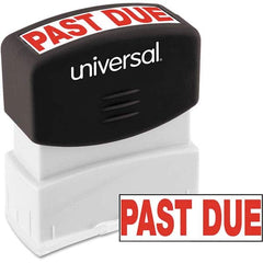 UNIVERSAL - Pre-inked Stock Stamps Type: Message Message: PAST DUE - Exact Industrial Supply