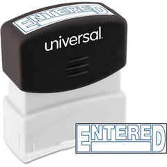 UNIVERSAL - Pre-inked Stock Stamps Type: Message Message: ENTERED - Exact Industrial Supply