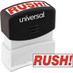 UNIVERSAL - Pre-inked Stock Stamps Type: Message Message: RUSH - Exact Industrial Supply