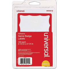 UNIVERSAL - Labels, Ribbons & Tapes Type: Badges Color: White/Red - Exact Industrial Supply