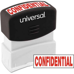 UNIVERSAL - Pre-inked Stock Stamps Type: Message Message: CONFIDENTIAL - Exact Industrial Supply