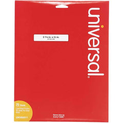 UNIVERSAL - Labels, Ribbons & Tapes Type: File Folder Label Color: White - Exact Industrial Supply