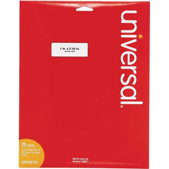 UNIVERSAL - Labels, Ribbons & Tapes Type: Multipurpose Color: White - Exact Industrial Supply