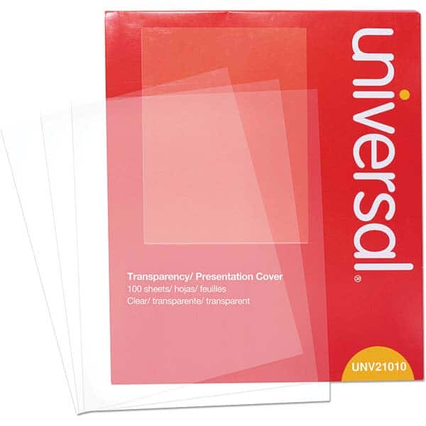 UNIVERSAL - Transparency Films & Sleeves Audio Visual Conference Accessory Type: Transparency Sleeves For Use With: Laser Copiers & Printers - Exact Industrial Supply