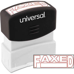 UNIVERSAL - Pre-inked Stock Stamps Type: Message Message: FAXED - Exact Industrial Supply