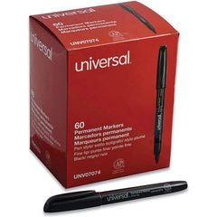 UNIVERSAL - Markers & Paintsticks Type: Permanent Color: Black - Exact Industrial Supply
