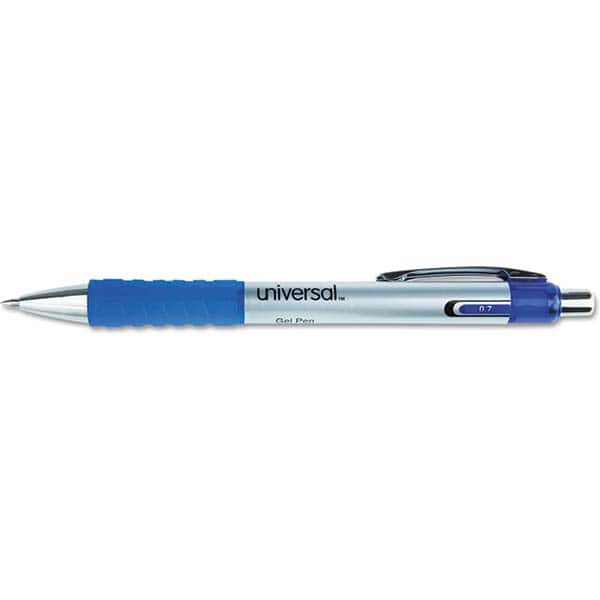 UNIVERSAL - Pens & Pencils Type: Comfort Grip Retractable Pen Color: Blue - Exact Industrial Supply