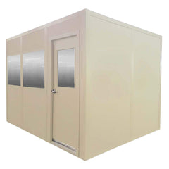 Panel Built - Temporary Structures; Type: In Plant Office ; Width (Feet): 10.00 ; Length (Feet): 12.000 ; Height (Feet): 8 ; Number of Walls: 3 ; Floor Dimensions: 10x12 - Exact Industrial Supply