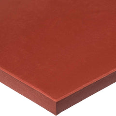 Sheet: Silicone Rubber, 12″ Wide, 36″ Long, Red Durometer 70, High Temperature Adhesive Backing
