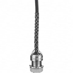 2 to 2.45″ Dust-tight Straight Strain Relief Cord Grip 2-1/2 NPT, 16-1/2″ OAL, Aluminum