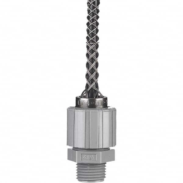 Hubbell Wiring Device-Kellems - 0.62 to 0.75" Liquidtight Straight Strain Relief Cord Grip - Exact Industrial Supply