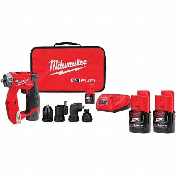 Milwaukee Tool - Cordless Screwdrivers Voltage: 12.0 Handle Type: Pistol Grip - Exact Industrial Supply