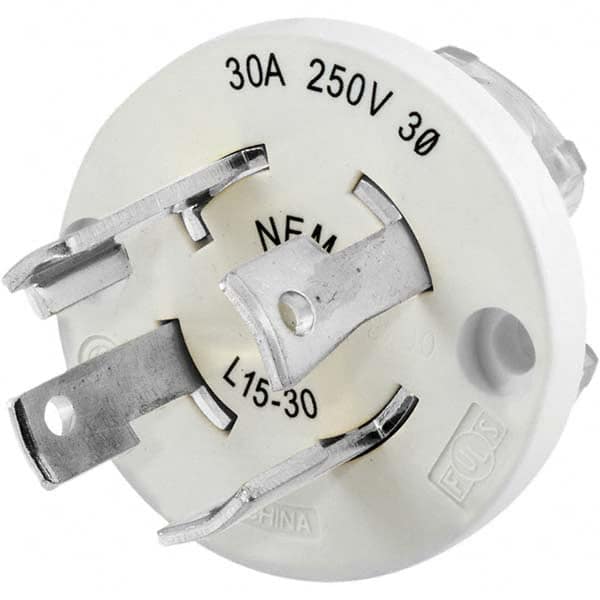 Hubbell Wiring Device-Kellems - 3-Phase Delta 250 VAC 30A NEMA L15-30P Industrial Twist Lock Plug - Exact Industrial Supply