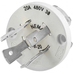 Hubbell Wiring Device-Kellems - 3-Phase Delta 480 VAC 20A NEMA L16-20P Industrial Twist Lock Plug - Exact Industrial Supply