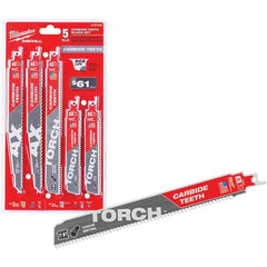 Milwaukee Tool - Reciprocating Saw Blade Sets Blade Material: Bi-Metal Minimum Blade Length (Inch): 6 - Exact Industrial Supply