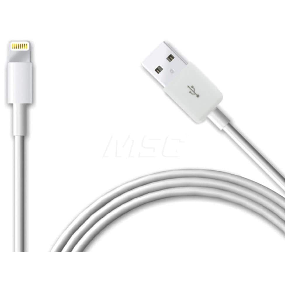 BYTECH - Office Machine Supplies & Accessories; Office Machine/Equipment Accessory Type: Apple Lightning Cable ; For Use With: Apple Devices ; Color: White - Exact Industrial Supply