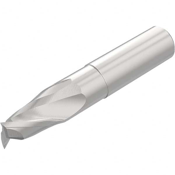 Niagara Cutter - 3/4", 1" LOC, 3/4" Shank Diam, 4" OAL, 2 Flute Solid Carbide Square End Mill - Exact Industrial Supply