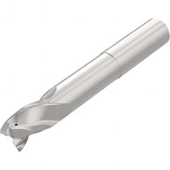 Niagara Cutter - 1/2", 3/4" LOC, 1/2" Shank Diam, 4" OAL, 3 Flute Solid Carbide Square End Mill - Exact Industrial Supply