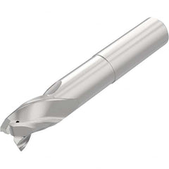 Niagara Cutter - 1/2", 3/4" LOC, 1/2" Shank Diam, 3-1/2" OAL, 3 Flute Solid Carbide Square End Mill - Exact Industrial Supply