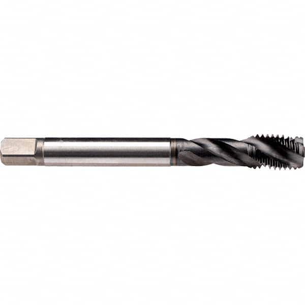 Spiral Flute Tap: 3/4-10, UNC, 2 Flute, Modified Bottoming, 3B Class of Fit, Cobalt, GLT-8 Finish 4.921″ OAL, Right Hand Flute, Right Hand Thread, H5, Series CU50S810
