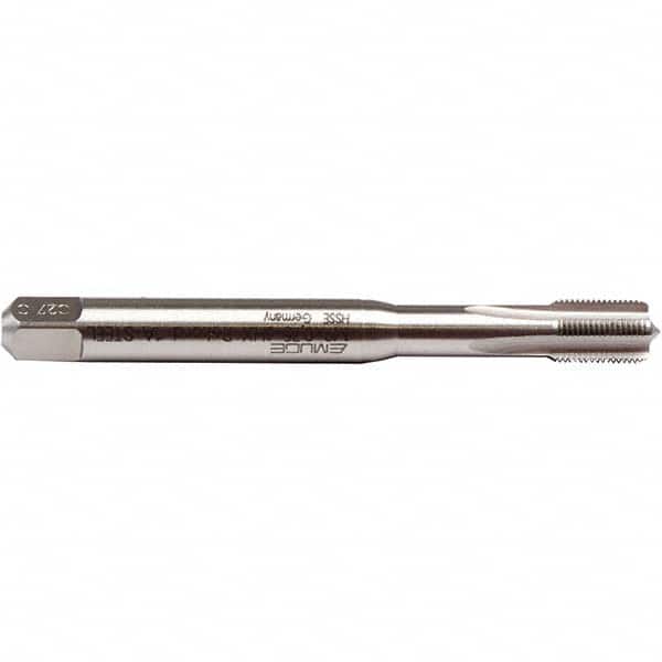 Emuge - M1.6x0.35 Metric 6H 0 Flute Bright Finish Cobalt Machine Tap - Exact Industrial Supply