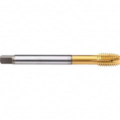 Emuge - M12x1.75 Metric 6G 0 Flute TiN Finish Cobalt Spiral Point Tap - Exact Industrial Supply