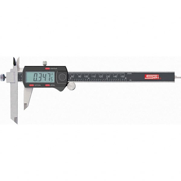 SPI - 0 to 200mm Range, 0.01mm Resolution, Electronic Caliper - Exact Industrial Supply