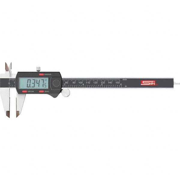 SPI - 0 to 200mm Range, 0.01mm Resolution, Electronic Caliper - Exact Industrial Supply