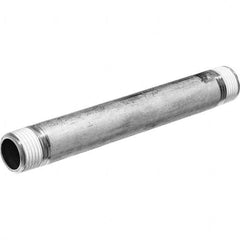 1/2 x 6″ 6063 Aluminum Pipe Nipple Threaded with Thread Sealant, Schedule 40