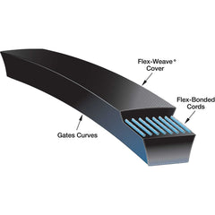 Gates - Belts Belt Style: V-Belts Belt Section: 11M - Exact Industrial Supply