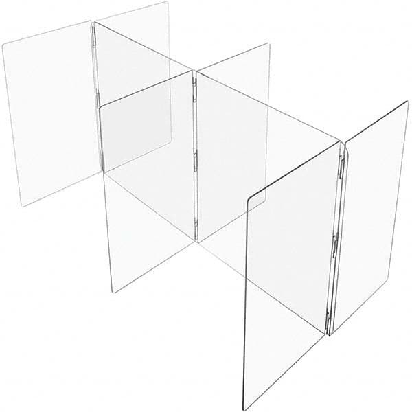 USA Sealing - 36" x 60" Self-Supporting Partition & Panel System-Social Distancing Barrier - Exact Industrial Supply