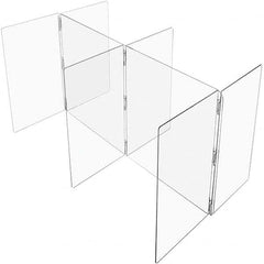 USA Sealing - 48" x 60" Self-Supporting Partition & Panel System-Social Distancing Barrier - Exact Industrial Supply