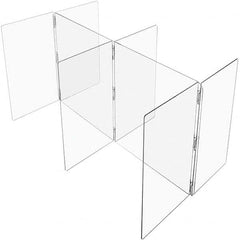 USA Sealing - 24" x 72" Self-Supporting Partition & Panel System-Social Distancing Barrier - Exact Industrial Supply