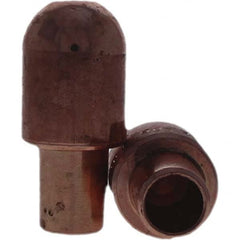 Tuffaloy - Spot Welder Tips For Use With: 7RW Cap Taper Electrode Holder Type: Male Cap B Nose (Dome) - Exact Industrial Supply