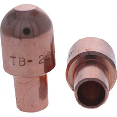 Tuffaloy - Spot Welder Tips For Use With: 5RW Cap Taper Electrode Holder Type: Male Cap B Nose (Dome) - Exact Industrial Supply