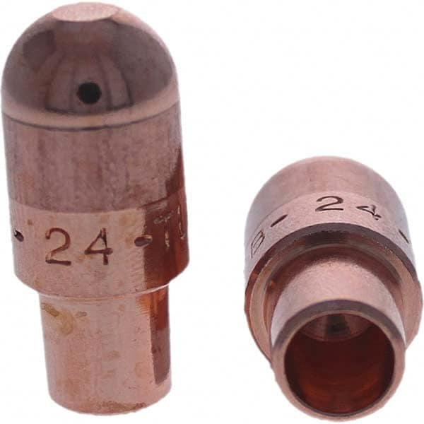 Tuffaloy - Spot Welder Tips For Use With: 4RW Cap Taper Electrode Holder Type: Male Cap B Nose (Dome) - Exact Industrial Supply