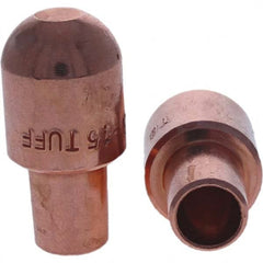 Tuffaloy - Spot Welder Tips For Use With: 5RW Cap Taper Electrode Holder Type: Male Cap B Nose (Dome) - Exact Industrial Supply