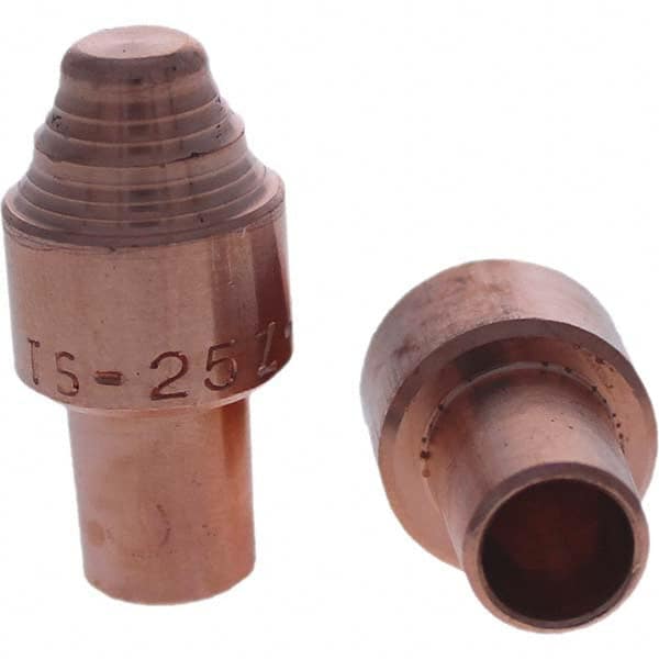 Tuffaloy - Spot Welder Tips For Use With: 5RW Cap Taper Electrode Holder Type: Male Cap S Nose - Exact Industrial Supply