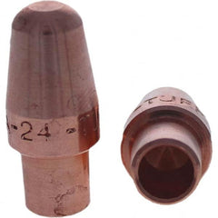 Tuffaloy - Spot Welder Tips For Use With: 4RW Cap Taper Electrode Holder Type: Male Cap A Nose (Pointed) - Exact Industrial Supply