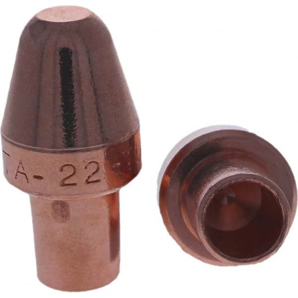 Spot Welder Tips; Tip Type: Male Cap A Nose (Pointed); Material: RWMA Class 2 - C18200; Type: Male Cap A Nose (Pointed)