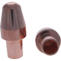 Tuffaloy - Spot Welder Tips For Use With: 6RW Cap Taper Electrode Holder Type: Male Cap A Nose (Pointed) - Exact Industrial Supply