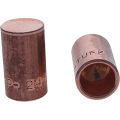 Tuffaloy - Spot Welder Tips For Use With: 4RW Cap Taper Electrode Holder Type: Female Cap C Nose (Flat) - Exact Industrial Supply