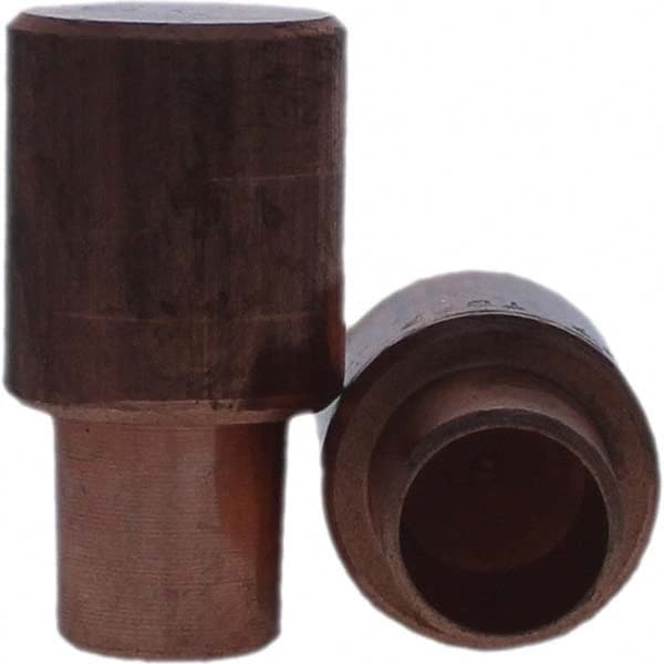 Tuffaloy - Spot Welder Tips For Use With: 7RW Cap Taper Electrode Holder Type: Male Cap C Nose (Flat) - Exact Industrial Supply