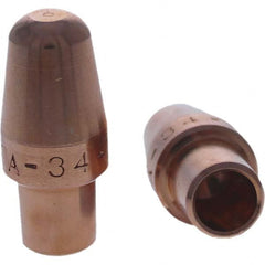 Tuffaloy - Spot Welder Tips For Use With: 4RW Cap Taper Electrode Holder Type: Male Cap A Nose (Pointed) - Exact Industrial Supply