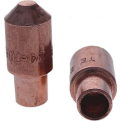 Tuffaloy - Spot Welder Tips For Use With: 4RW Cap Taper Electrode Holder Type: Male Cap E Nose (Truncated) - Exact Industrial Supply