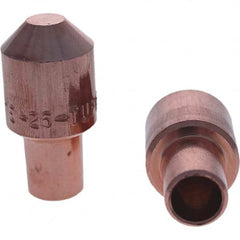 Tuffaloy - Spot Welder Tips For Use With: 5RW Cap Taper Electrode Holder Type: Male Cap E Nose (Truncated) - Exact Industrial Supply