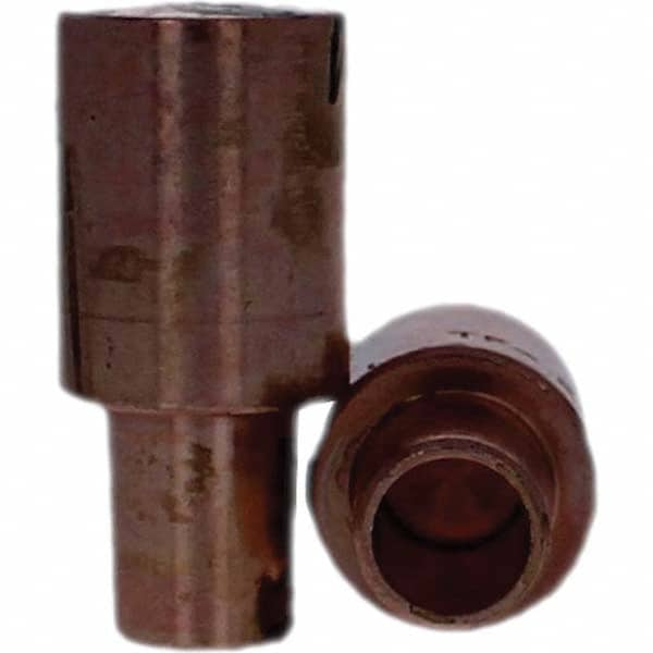 Tuffaloy - Spot Welder Tips For Use With: 7RW Cap Taper Electrode Holder Type: Male Cap F Nose (Radius) - Exact Industrial Supply