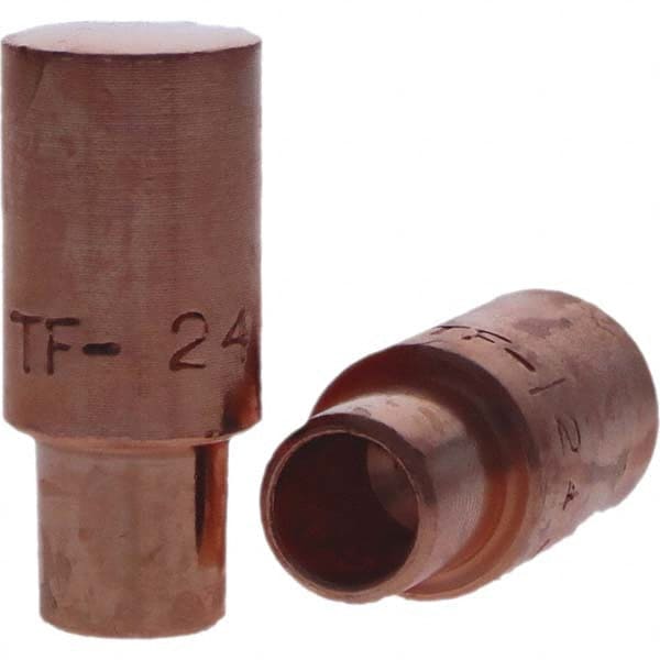 Tuffaloy - Spot Welder Tips For Use With: 4RW Cap Taper Electrode Holder Type: Male Cap F Nose (Radius) - Exact Industrial Supply