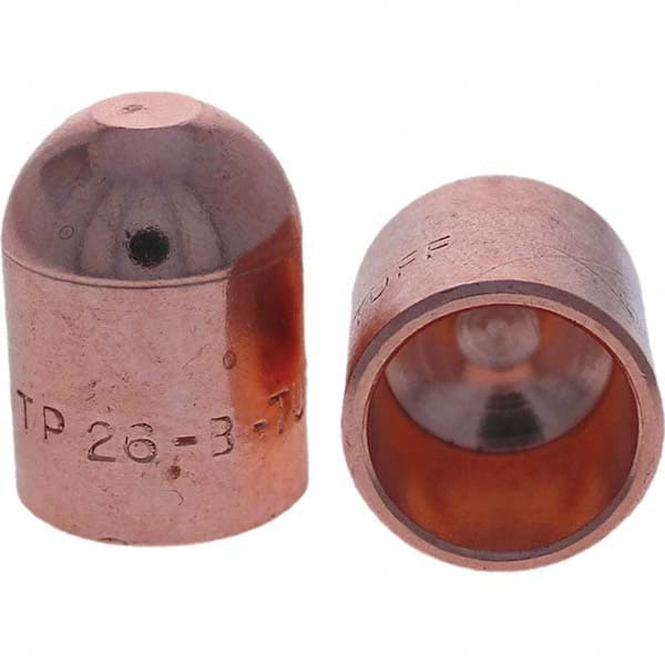 Tuffaloy - Spot Welder Tips For Use With: 6RW Cap Taper Electrode Holder Type: Female Cap B Nose (Dome) - Exact Industrial Supply